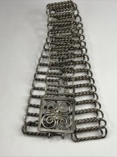 Antique Marked 40% Silver Link Belt 1930’s Made In Siam 27” 125 Grams