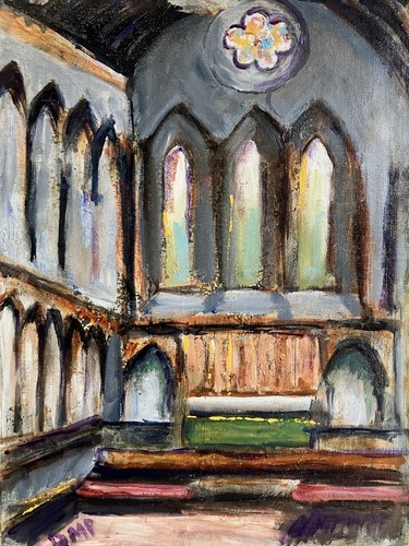 Vintage oil painting burgh - vintage,