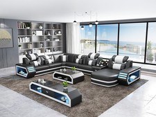 Upholstered corner sofa