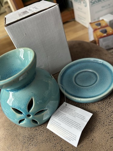 Blue ceramic oil - blue,