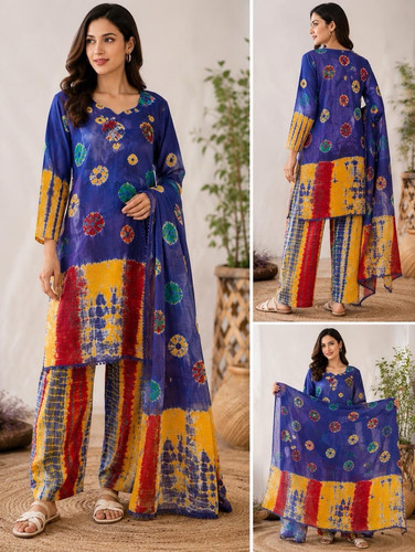 Gul ahmed lawn women blue - ahmed,