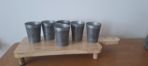 Set vintage german pewter - vintage,