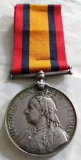 NO CLASP QSA QUEENS SOUTH AFRICA MEDAL (ENTITLED 2) PTE BEDMAN ROYAL BERKS REGT