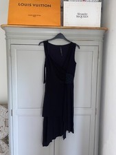 RIVER ISLAND Black Y2K Sexy Cocktail Dress Size 12 Evening Glam Diva Goth Emo