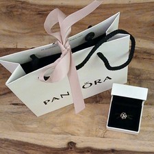 (1293) Pandora 14kt Rose Gold Plt on Silver Ale S925 Polished Lines Charm