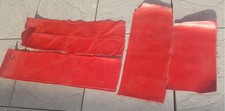 Leather pieces Used Red / 4 pieces.