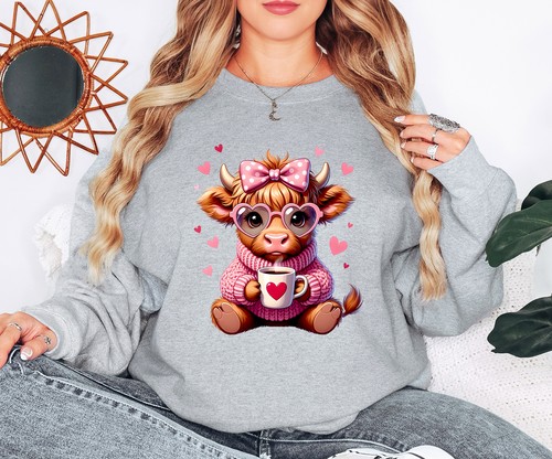 Cute cow womens sweatshirt - cute,