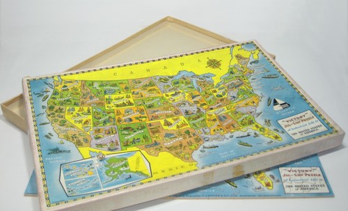 Vintage victory plywood jigsaw - victory,