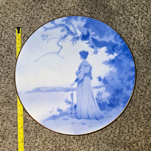 Antique french faience plate - antique,