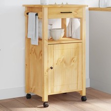 Kitchen Trolley Solid Pine