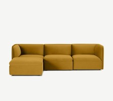 Torkel Mustard Yellow Modular Sofa Made.com 3-5 Seater - soho home colour color 