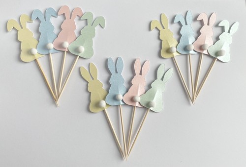 Easter bunny cupcake toppers - bunny,