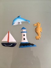 wooden seahorse dolphin