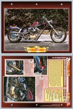 Cycle FAB Engraved Sportster - 1982 - Custom - Atlas Motorbike Fact File Card