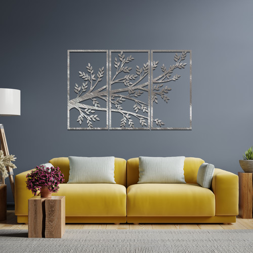 Metal tree wall art hanging - wall,