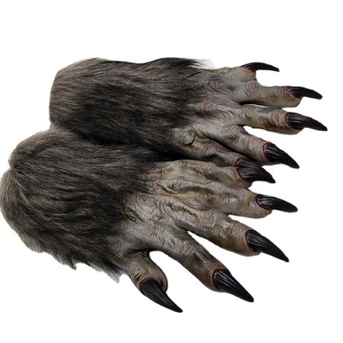 Latex werewolf gloves - werewolf,