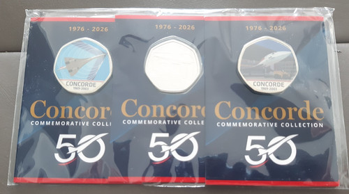 Concorde 50th anniversary 50p - 50th,