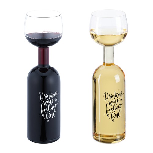 Wine bottle glass 750 - , ml