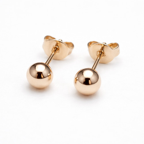 14k rose gold - plated, ball
