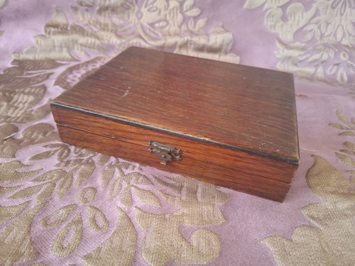 Vintage wooden cutlery box - cutlery,