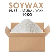 10 KG 100% Pure Soy Wax/Soya Candle Making Wax Natural Flakes Clean Burning UK