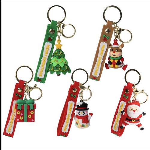 Pcs christmas keychain - 5,