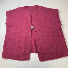 Women’s Hand Made Throw / Cape / Raspberry Red / XL