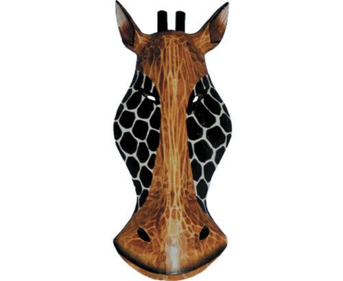 Giraffe mask wooden hand - giraffe,
