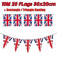 33FT Ve Day Bunting D-Day Decorations , Remembrance Day Union Jack Flags Bunting