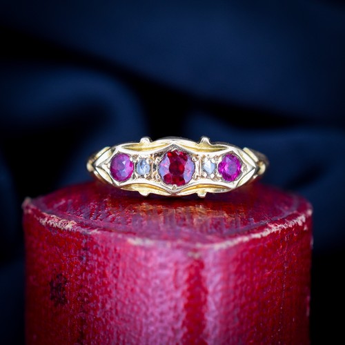 Antique garnet ruby and - antique, garnet,