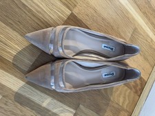 Dune HEPBURN  Flat Shoes- CAMEL Size 6