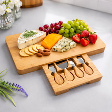 Bamboo Cheese Board Set