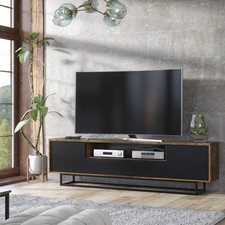 Industrial Oak & Black Living