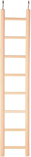 Wooden ladder with - wooden, rugs
