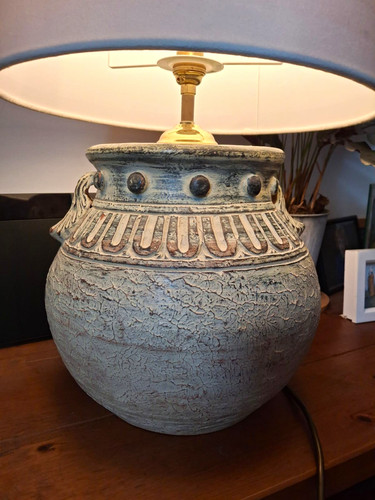 Large rustic terracotta table - rustic,