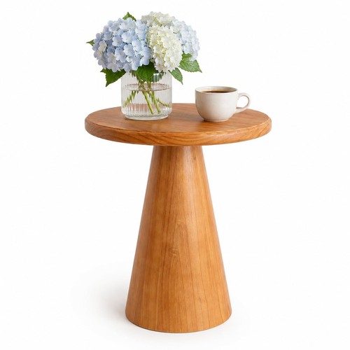 Wood side table - side, drink