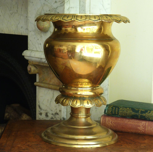 Large brass planter - large, jardiniere
