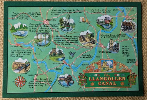 Llangollen canal map - llangollen,