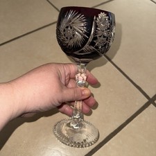 Vintage Bohemian Deep Ruby Cut