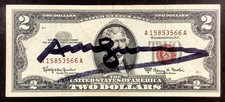Hand signed - Andy Warhol -