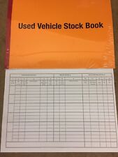 O VAT Used vehicle stock book car sales van bike record s accounting 
