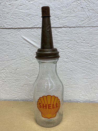 Shell motor oil bottle - shell, spout