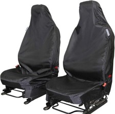 2x Universal Car/Van Seat Covers - Driver and Single Passenger Front Set