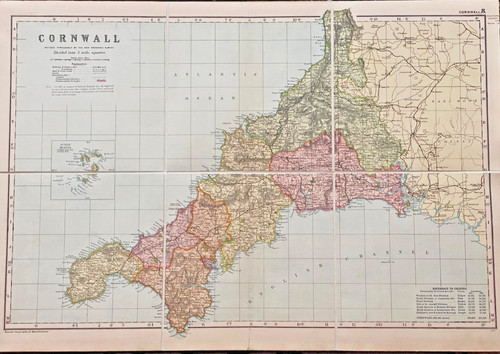 Original antique map - antique, of