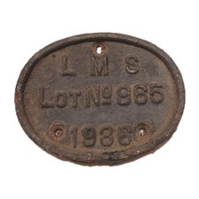 Railwayana LMS 1936 Lot No