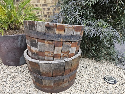 Oak whiskey half barrel - oak,