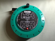 Lyvia 4 Way 10 Metre Cable Reel Extension Lead Power Socket 10M 4 Gang