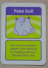 Poke Doll Item Card for Pokemon Master Trainer Board Game (1999) - Spare Part