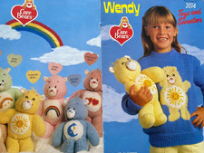 Wendy Knitting Pattern 3014 Care Bears Toys and Sweaters by Joy Gammon