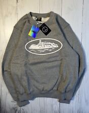 Men’s Corteiz Alcatraz Grey And White Jumper Size Large . Brand New With Tags
